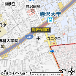 個室×割烹 駒沢大学 玄（クロ）周辺の地図