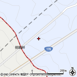 桃観トンネル周辺の地図