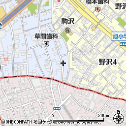 【LUUPで駒沢公園3分】世田谷区上馬3丁目駐車場周辺の地図