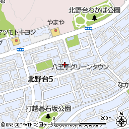 東京都八王子市北野台5丁目19周辺の地図