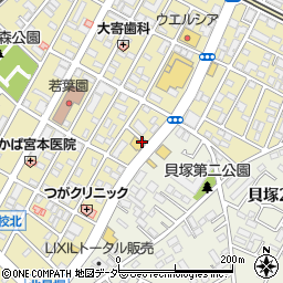 都賀二丁目周辺の地図