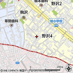 東京都世田谷区野沢4丁目20-19周辺の地図