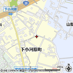 山梨県甲府市下小河原町105-3周辺の地図