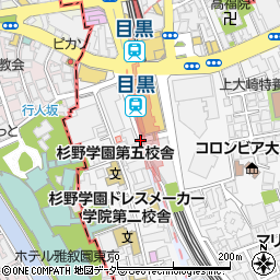 東京都品川区上大崎4丁目2周辺の地図