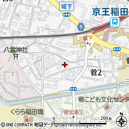 神奈川県川崎市多摩区菅2丁目14周辺の地図