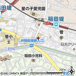 川崎信用金庫稲田堤支店周辺の地図