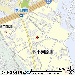 山梨県甲府市下小河原町320周辺の地図