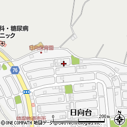 千葉県山武市日向台13-8周辺の地図