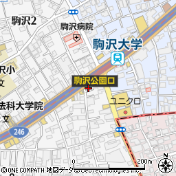 プレール・ドゥーク駒沢大学駅前周辺の地図