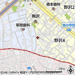 東京都世田谷区野沢4丁目20-10周辺の地図