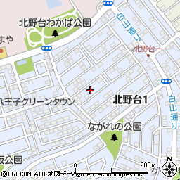 東京都八王子市北野台1丁目23周辺の地図