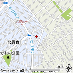 東京都八王子市北野台1丁目8周辺の地図