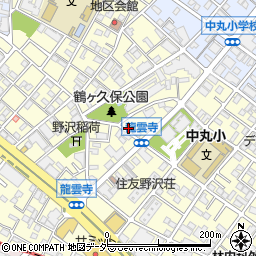 東京都世田谷区野沢周辺の地図