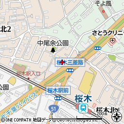 ピザハット　都賀桜木町店周辺の地図