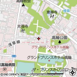 岡山県高輪公舎周辺の地図