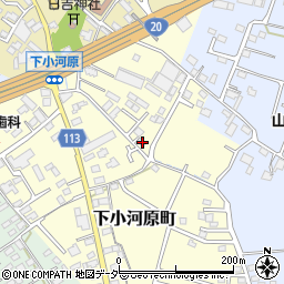 山梨県甲府市下小河原町151-2周辺の地図