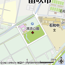 石和町清流公園周辺の地図