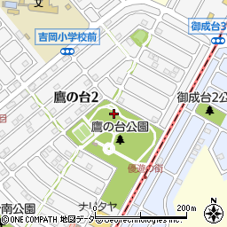 千葉県四街道市鷹の台周辺の地図