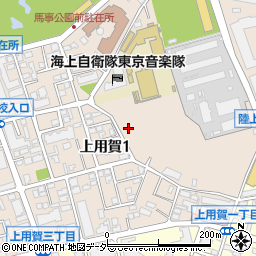 東京都世田谷区上用賀1丁目周辺の地図