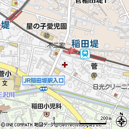 マクドナルド稲田堤店周辺の地図