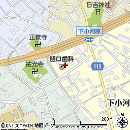 山梨県甲府市下小河原町242-3周辺の地図