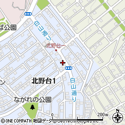 東京都八王子市北野台1丁目26-15周辺の地図