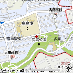 鹿島児童館周辺の地図