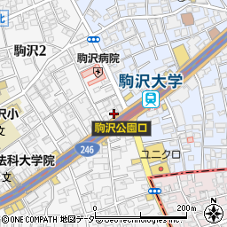 もみーな駒沢大学店周辺の地図