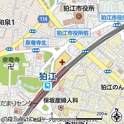 狛江エコルマホール周辺の地図