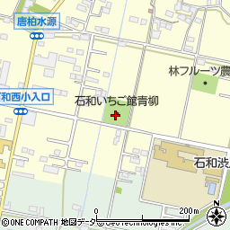 石和いちご館青柳周辺の地図
