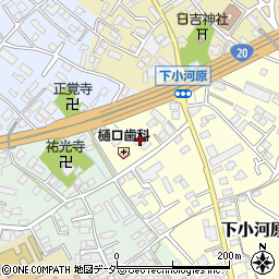 山梨県甲府市下小河原町242-1周辺の地図