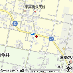 山梨県笛吹市石和町東高橋367周辺の地図