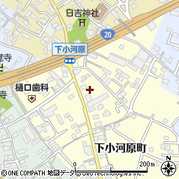 山梨県甲府市下小河原町325周辺の地図