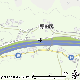 山梨県上野原市野田尻周辺の地図