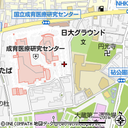 東京都世田谷区大蔵2丁目周辺の地図
