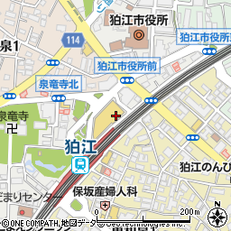 狛江市役所　市民ホール・エコルマホール周辺の地図