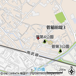 板橋荘周辺の地図