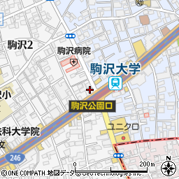 ａｕショップ駒沢大学周辺の地図