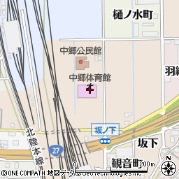 敦賀市中郷体育館周辺の地図