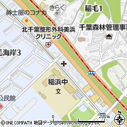 稲毛サンハイツ管理事務所周辺の地図