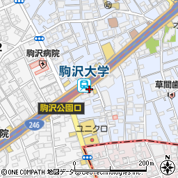 ドトールコーヒーショップ駒沢大学駅前店周辺の地図