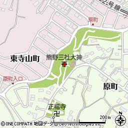 熊野三社大神周辺の地図