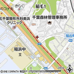 角田無線電機千葉営業所周辺の地図