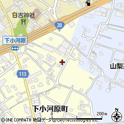 山梨県甲府市下小河原町143-3周辺の地図