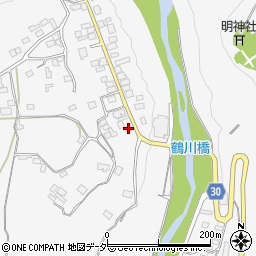 山梨県上野原市鶴川43周辺の地図