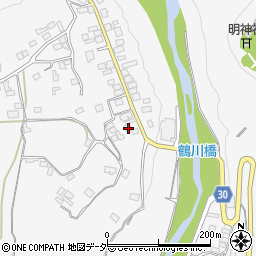 山梨県上野原市鶴川45周辺の地図