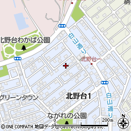 東京都八王子市北野台1丁目21周辺の地図