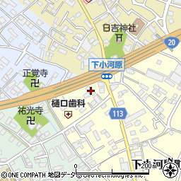 山梨県甲府市下小河原町230-1周辺の地図