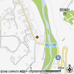 山梨県上野原市鶴川33周辺の地図