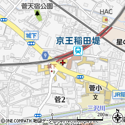 京王ストア稲田堤店周辺の地図